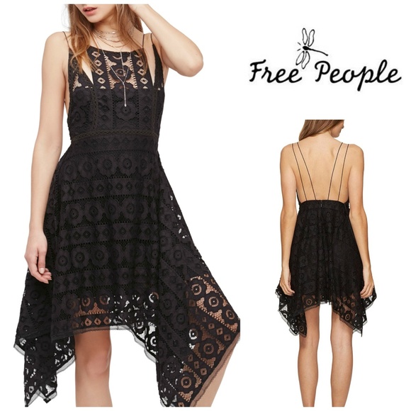 Free People Dresses & Skirts - Free People Just Like Honey Lace Asymmetric Dress